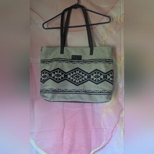 Wrangler Black and Taupe Tote Bag